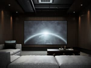 Home Theater Automation, Modern Luxury Home Theater room #2 , 3D render