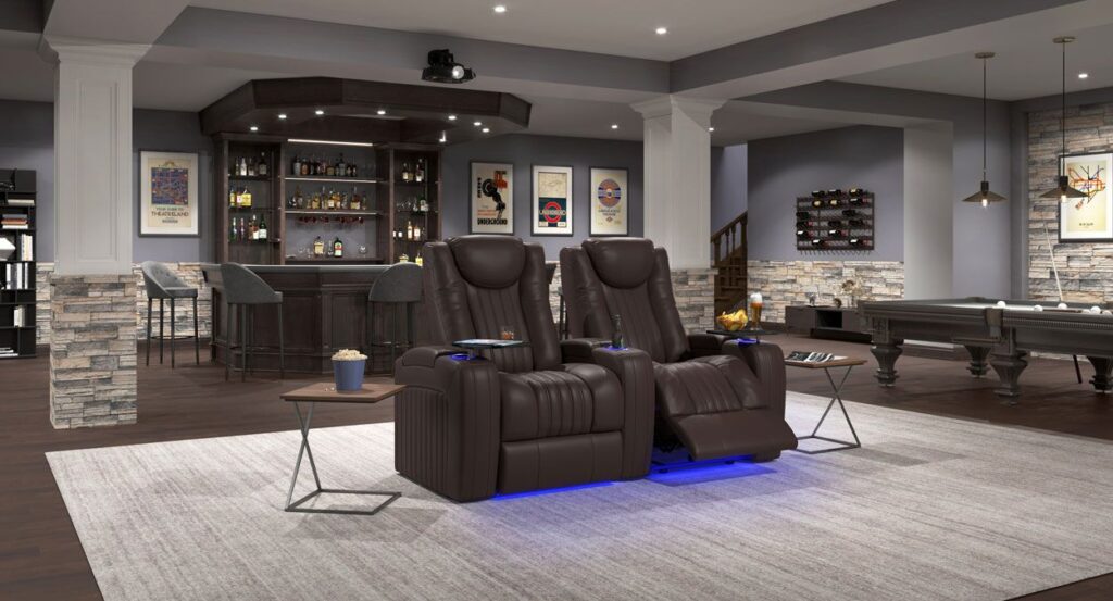 home theater seating ideas for couples