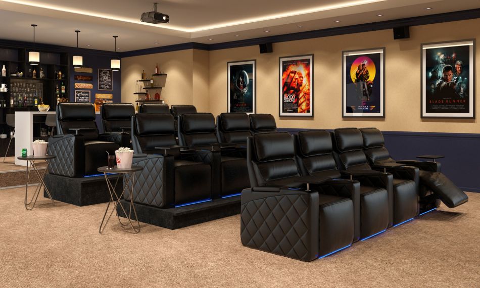 stadium seating home theater seating ideas